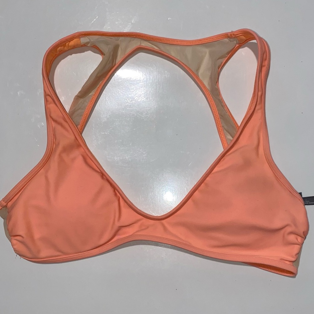 Aerie Coral Bikini Top